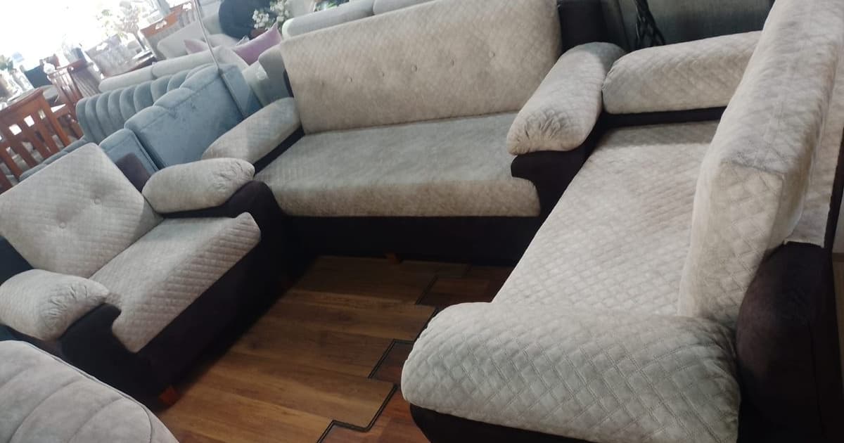 Juego de sala N16 - Marrón Cognac y Negro | Muebles Bethel